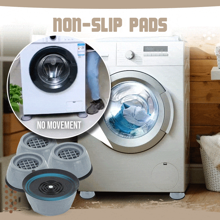 Non Vibration Rubber Washing Machine Feet Pads Pack Of 4